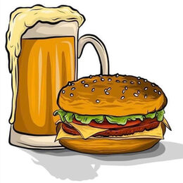 beer and burger